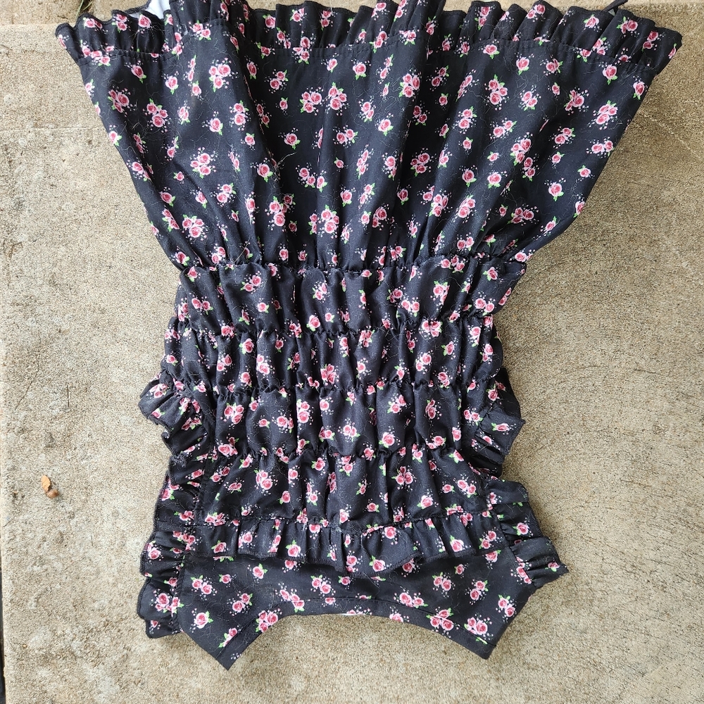 Large dog dress. Flowers L Large